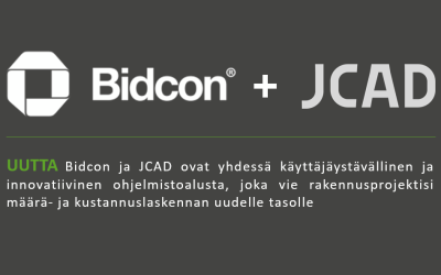 Bidcon + JCAD  = Kilpailuetu yrityksellesi  Voita enemmän tarjouksia