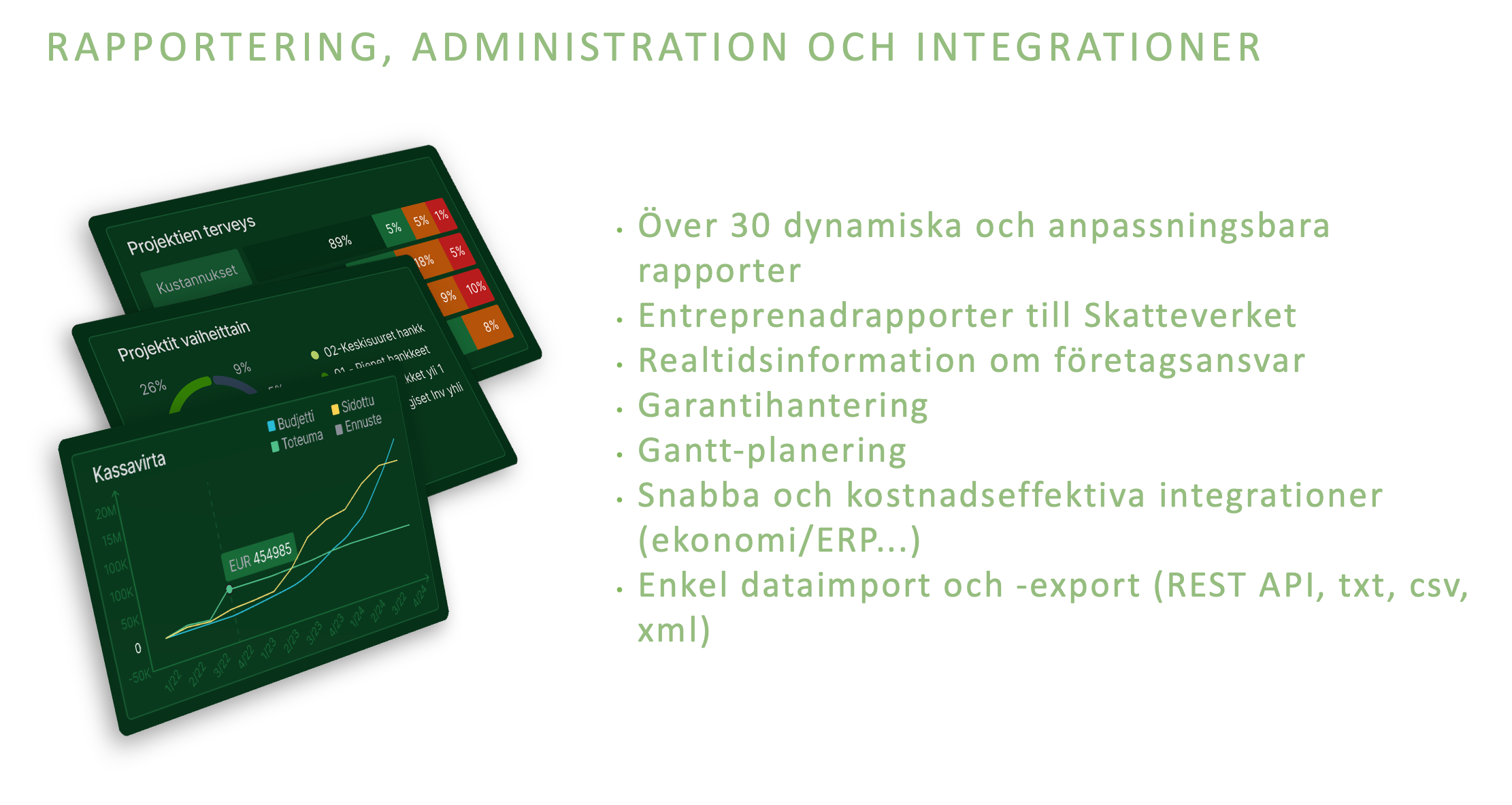 Kostnads och intäktsstyrning för byggprojekt och portfölje